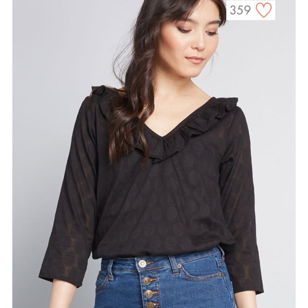 Ruffled Collar ModCloth Blouse
